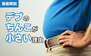 デブのちんこが小さい理由とは?デブでもちんこを大きくする方法を解説