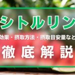 シトルリンとは?効果・摂取方法・摂取目安量・相乗効果を徹底解説