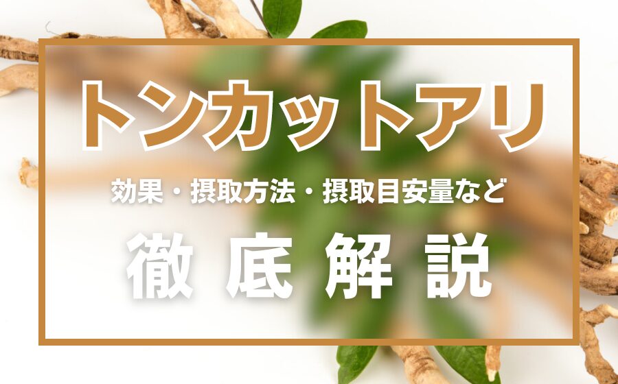 トンカットアリとは？効果・摂取方法・摂取目安量・注意点を徹底解説