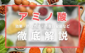 アミノ酸とは?効果・摂取方法・摂取目安量・副作用などを徹底解説