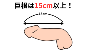 巨根は15cm以上！