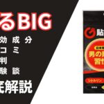 貼るBIGの効果とは?有効成分・口コミ・評判・体験談を徹底解説